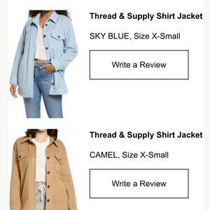 Thread & Supply Light Blue Utility Jacket